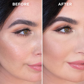 tarte texture close-up of primer on skin, shows smoothing visual benefit