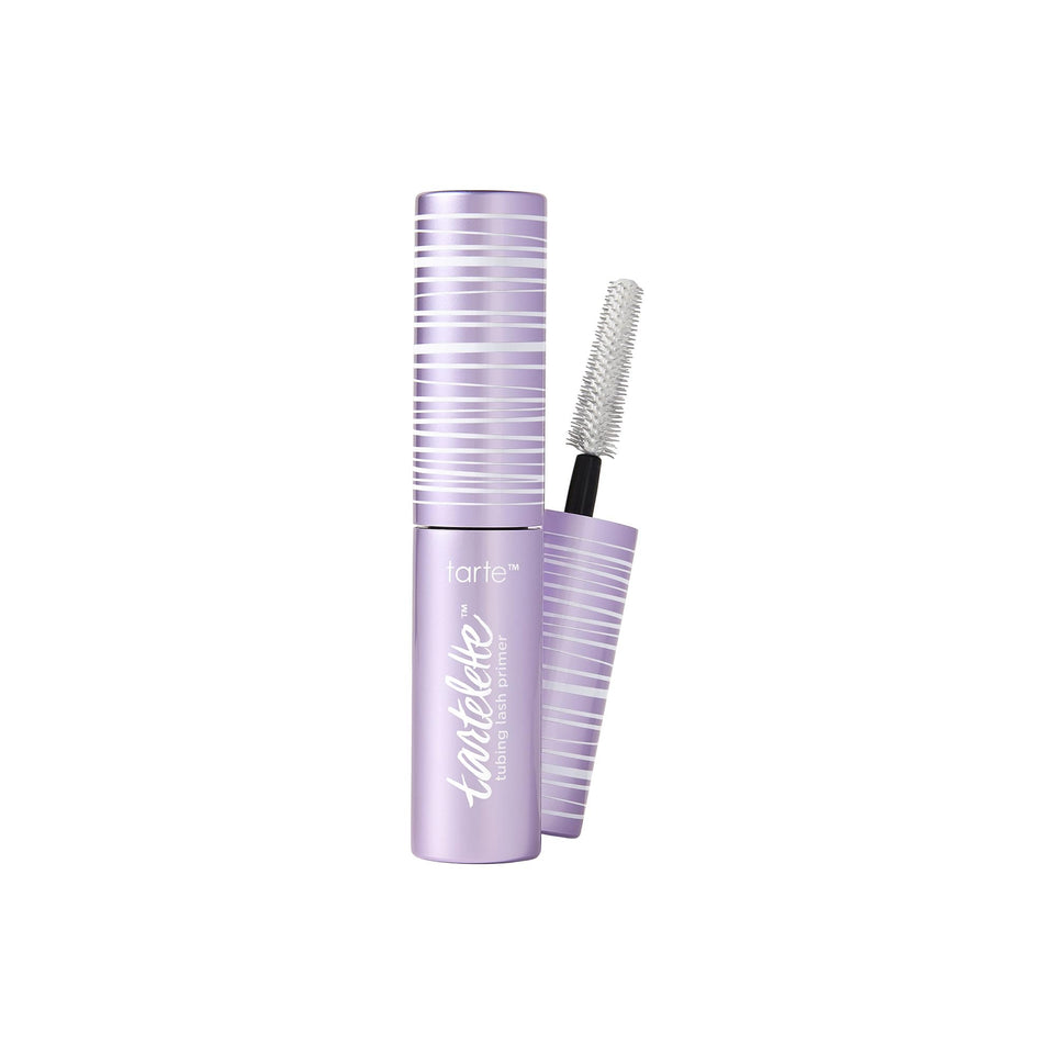 tarte front packaging showing primer tube and branding, clarifies product look