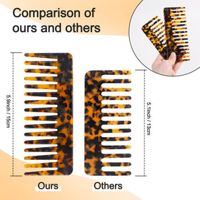 TaShow comb detangling curly hair gently to minimize pulling and frizz