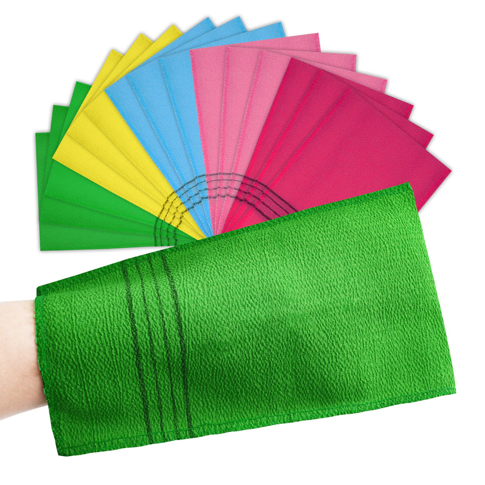 TaShow front packaging showing 15-piece colorful mitts and set benefits