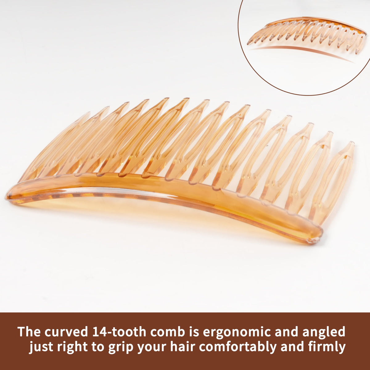 TaShow side comb securing bridal hair for stable veil placement