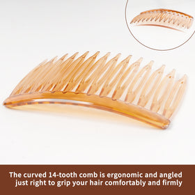 TaShow side comb securing bridal hair for stable veil placement