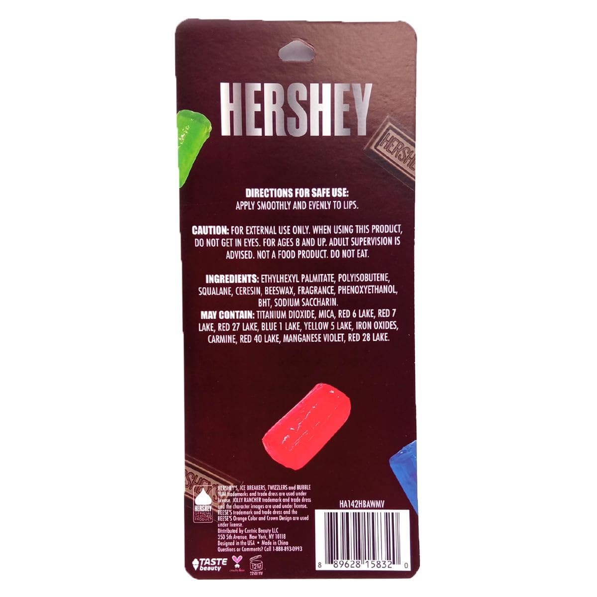 Taste Beauty Hershey close-up of an open tube demonstrating smooth balm texture