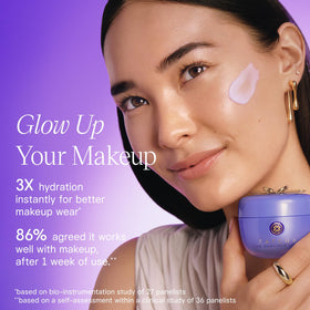 TATCHA 50 ml jar beside a ruler demonstrating accurate size for travel