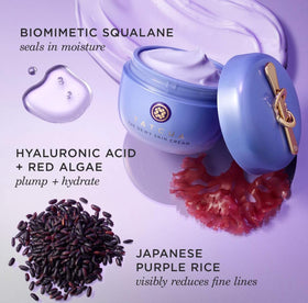 TATCHA label close-up highlighting Hadasei-3 and key ingredient benefits