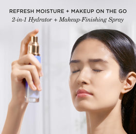 TATCHA mist nozzle closeup demonstrating superfine spray for even, lightweight application