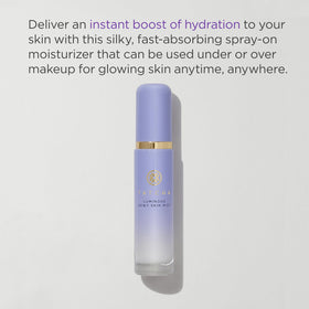 TATCHA dewy mist texture on skin showing luminous finish and nonsticky feel