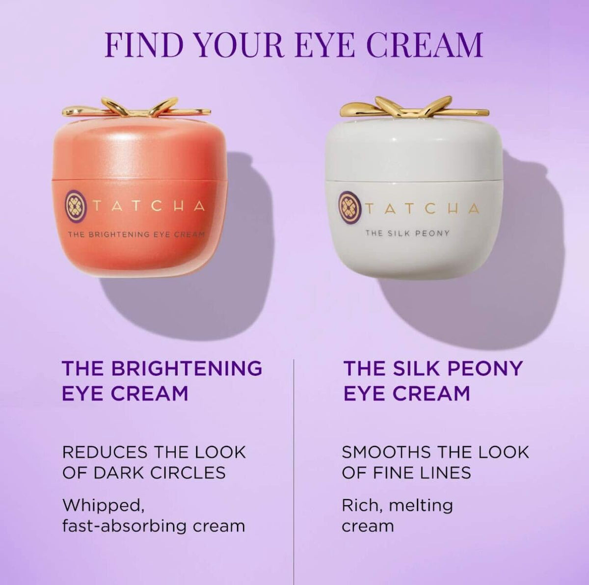 TATCHA before and after illustration showing brighter under-eyes benefit