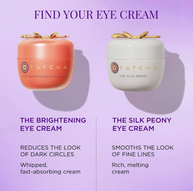 TATCHA before and after illustration showing brighter under-eyes benefit