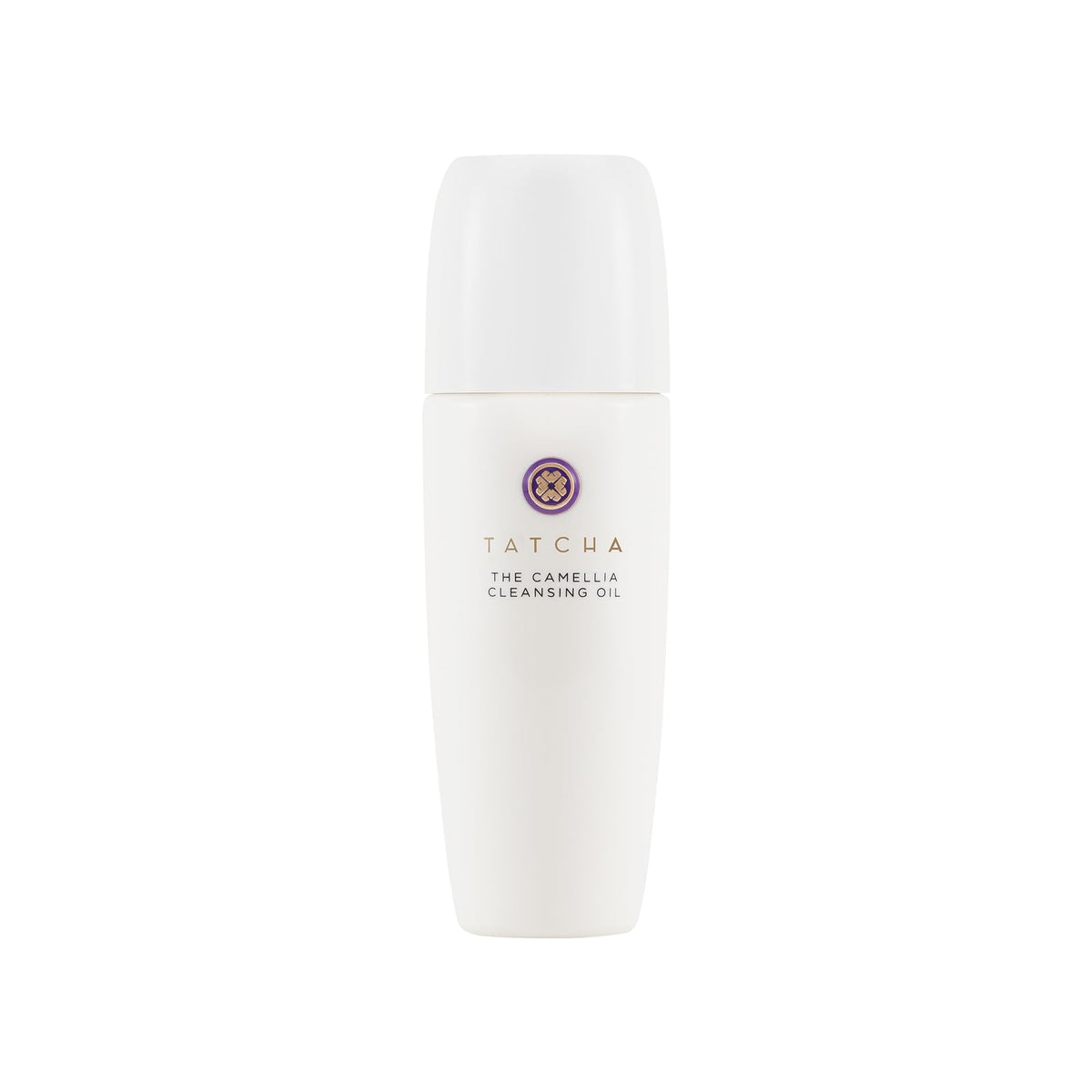 TATCHA front packaging showing bottle and branding, conveys luxe cleansing