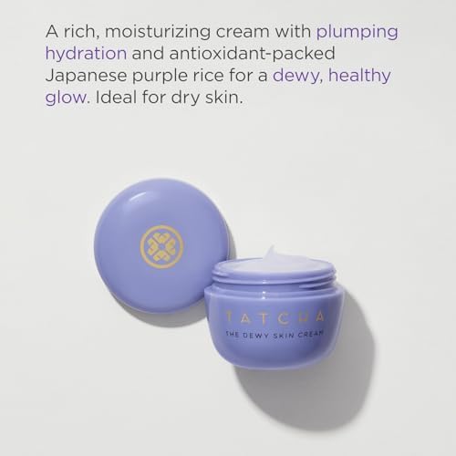 TATCHA moisturizer on hand showing creamy texture for immediate skin comfort