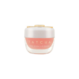 TATCHA Kissu lip mask front jar showing elegant compact packaging and brand luxury