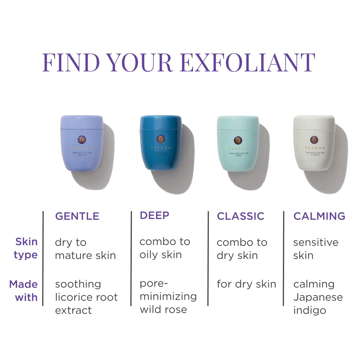 TATCHA jar on bathroom shelf styling that suggests a gentle skincare ritual