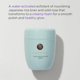 TATCHA creamy foam texture demonstrating cushioned, gentle polish benefit