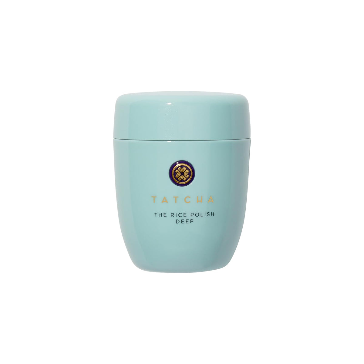 TATCHA jar front view showing elegant packaging and daily exfoliant benefits