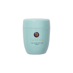 TATCHA jar front view showing elegant packaging and daily exfoliant benefits