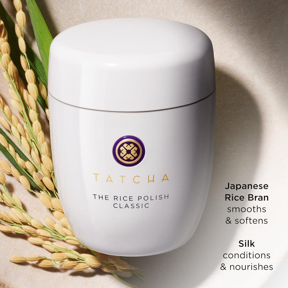 TATCHA product label close-up displaying brand and usage clarity