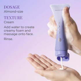 TATCHA staged in bathroom setting suggesting ritual, calm, and daily use benefit