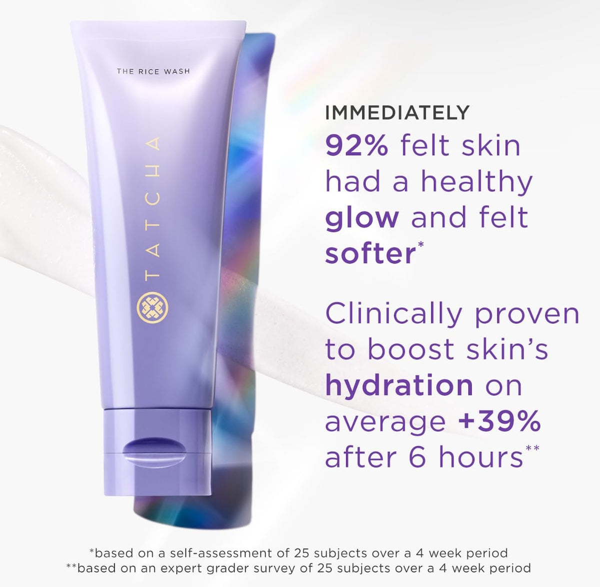 TATCHA label detail showcasing ingredients list and benefits for informed shoppers