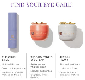 TATCHA serum stick packaging and branding highlighting elegant design and giftability benefit
