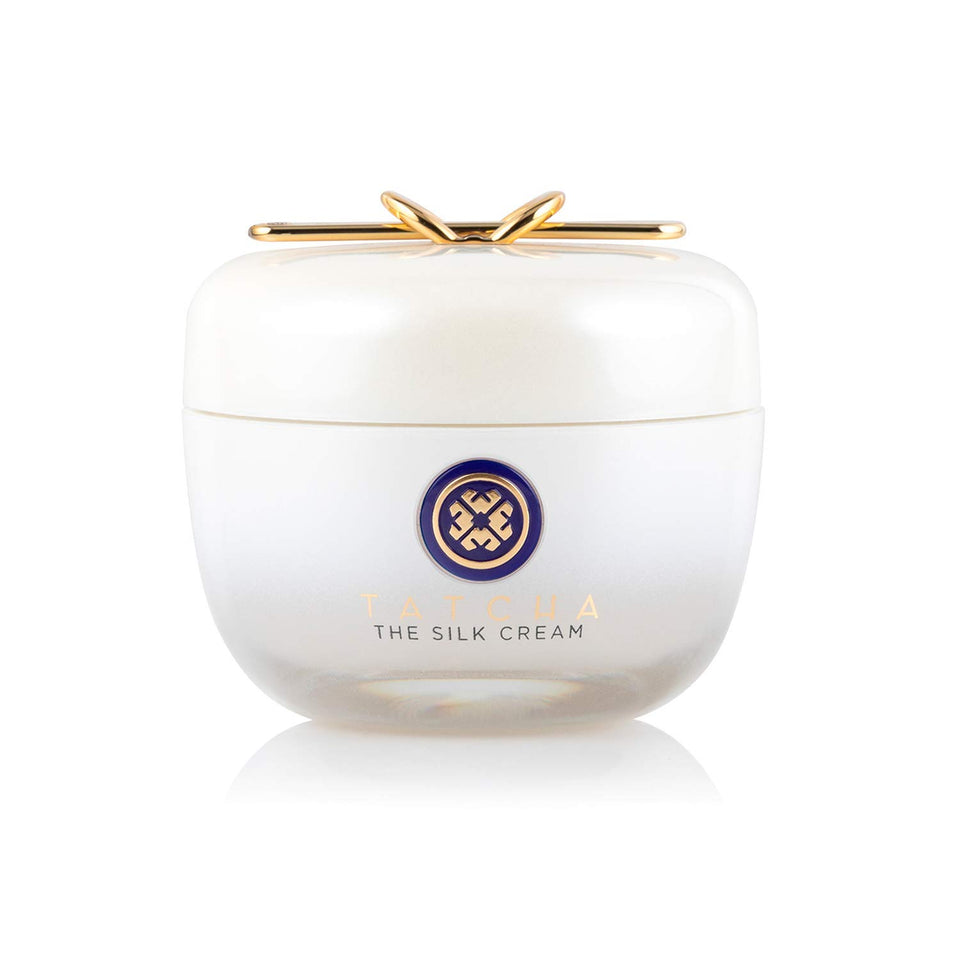 TATCHA jar front view showing elegant packaging and nourishing moisturizer