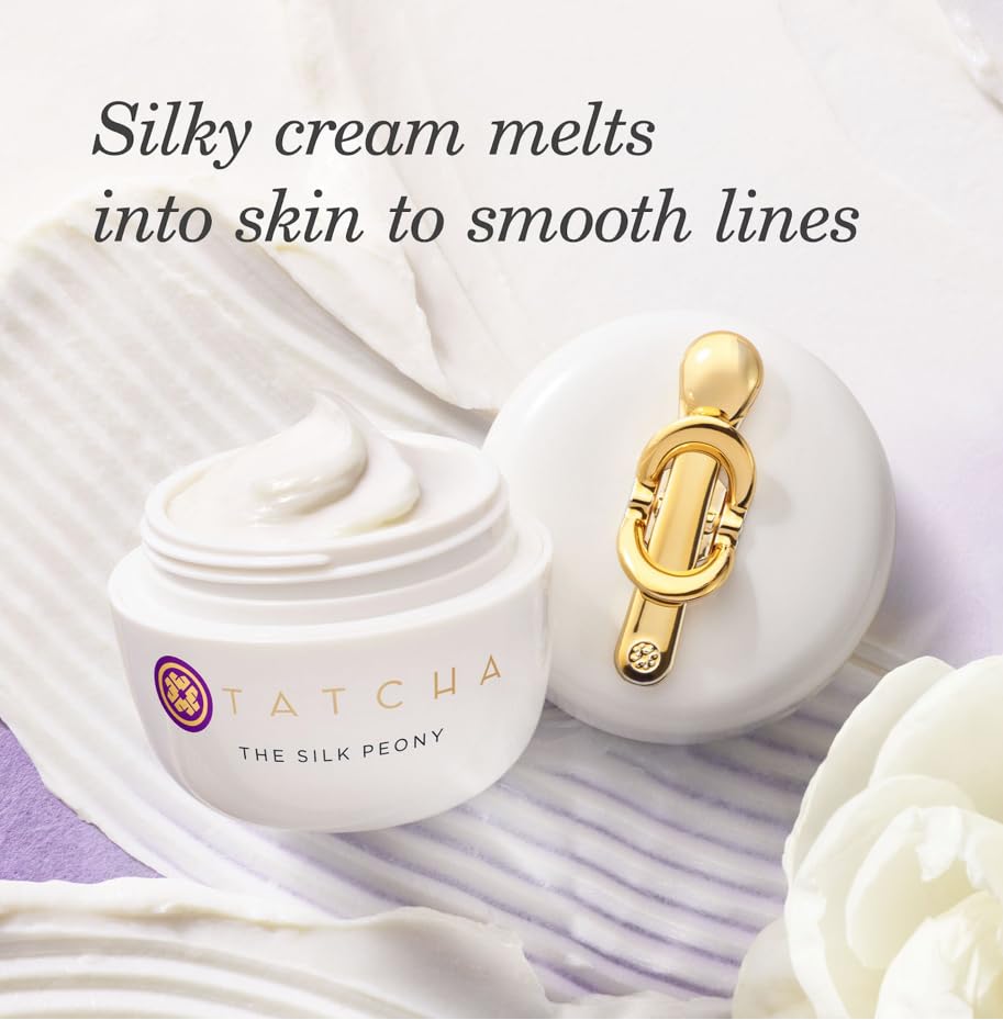 TATCHA cream open jar with smooth melting texture for easy spreadability