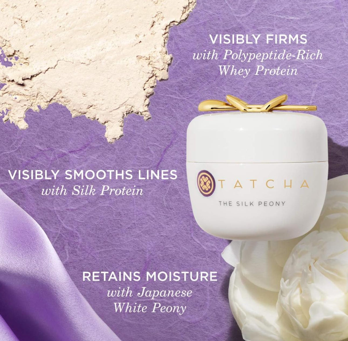 TATCHA label and ingredient list detail showing product transparency