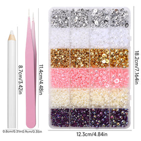 Tatiwoo pearl picker pencil and tweezers beside pearls, simplifies precise placement