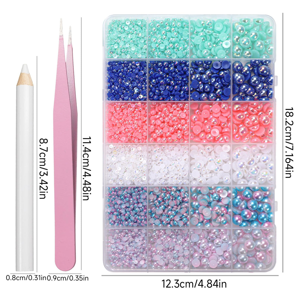 Tatiwoo included picker and tweezers for precise pearl placement benefit