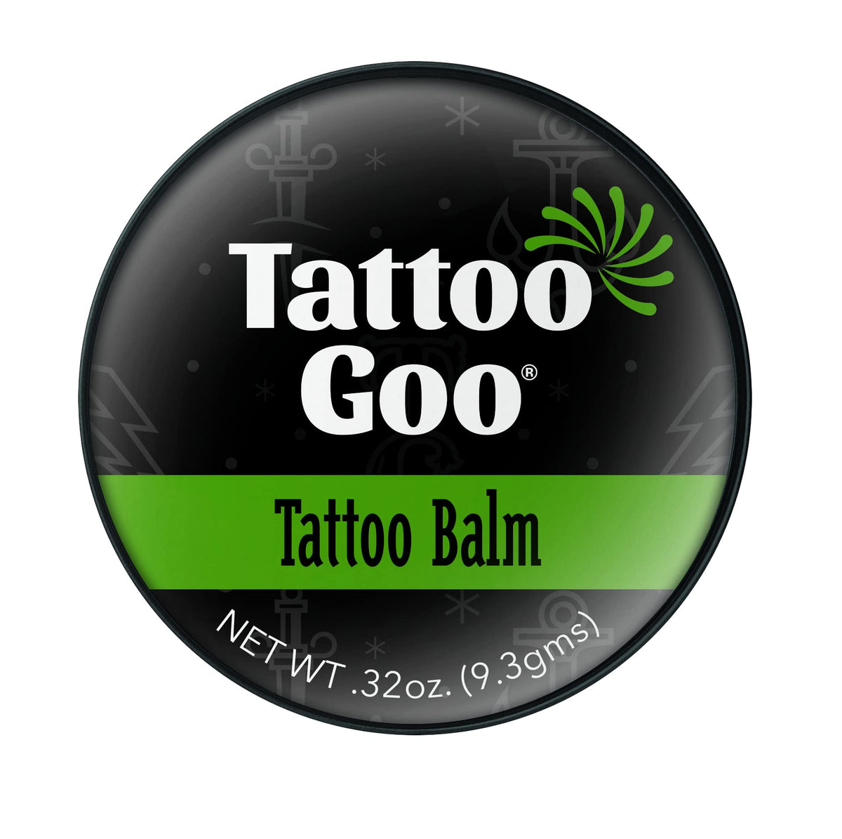 Tattoo Goo tins staged in a tattoo studio bag for reliable aftercare