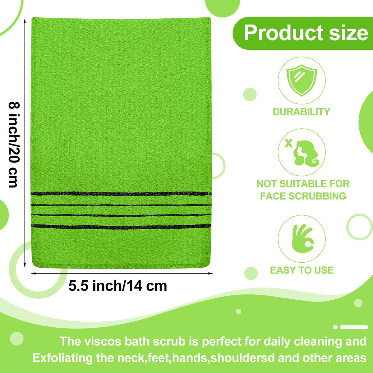 Tatuo close-up of viscose rayon texture showcasing gentle abrasion benefit