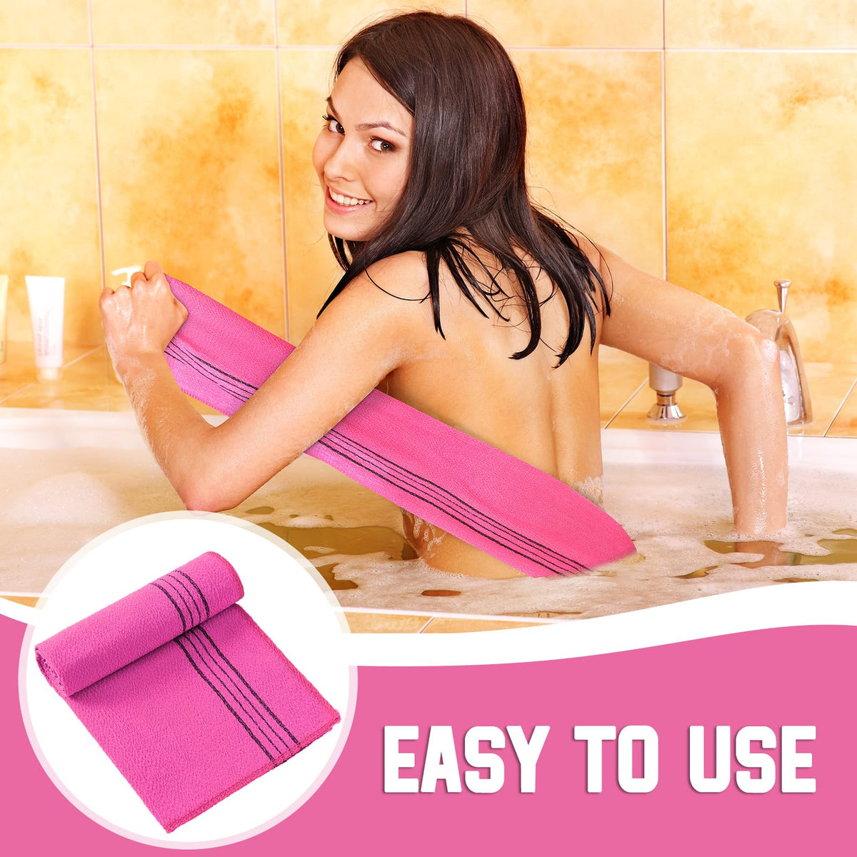 Tatuo folded washcloth beside soap bar showing compact storage and travel convenience