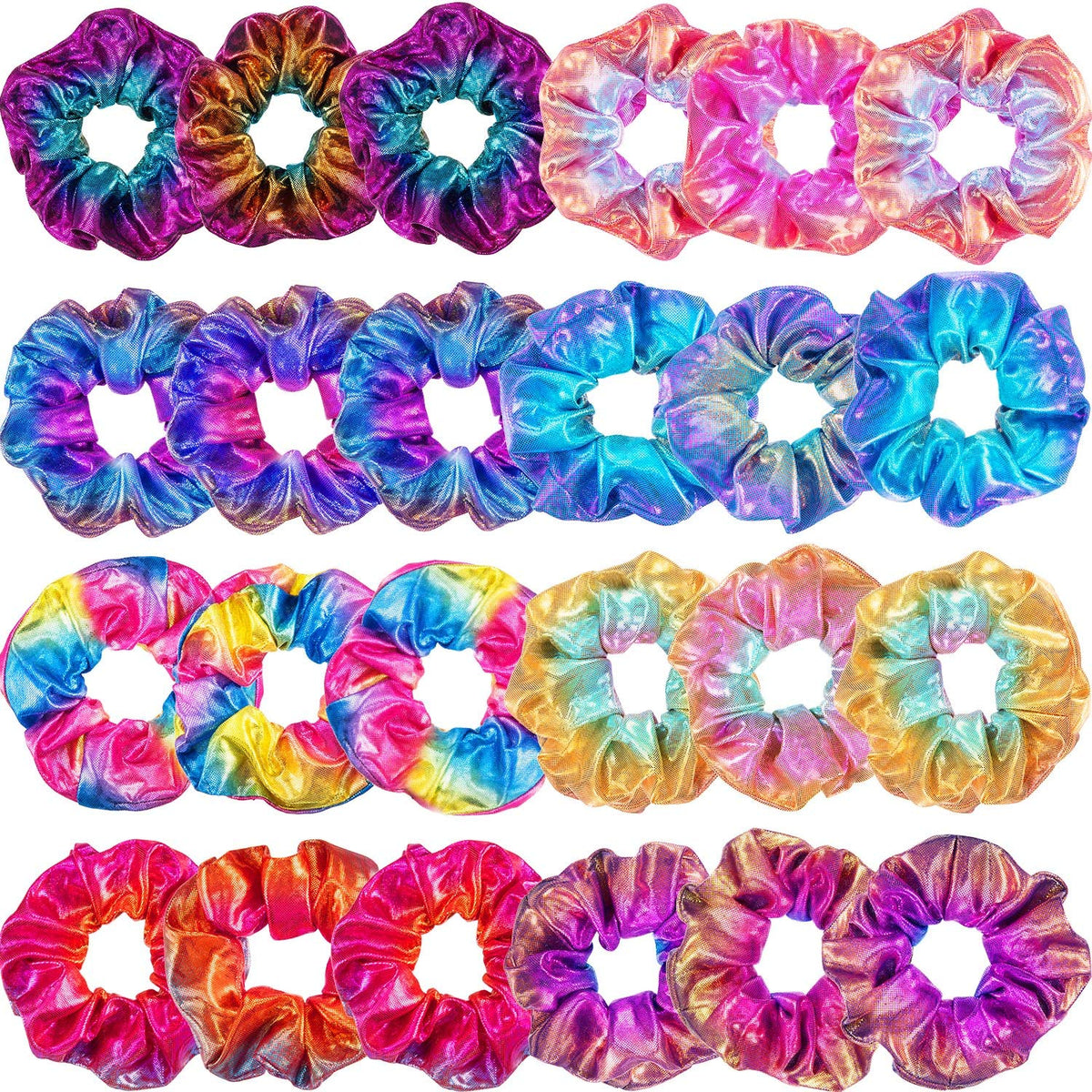 Tatuo front packaging showing 24 colorful scrunchies, ideal for gifting