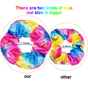 Tatuo scrunchie styled in a high ponytail demonstrating soft, no-crease hold