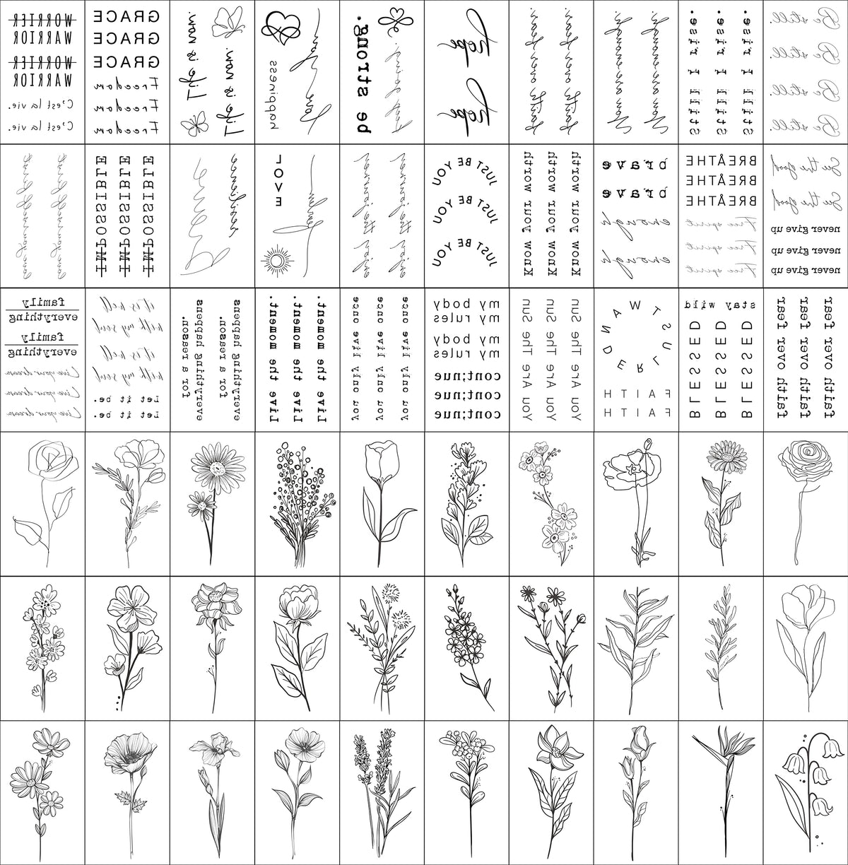 TATUWST close-up of botanical line-work detail, realistic fine-line benefit
