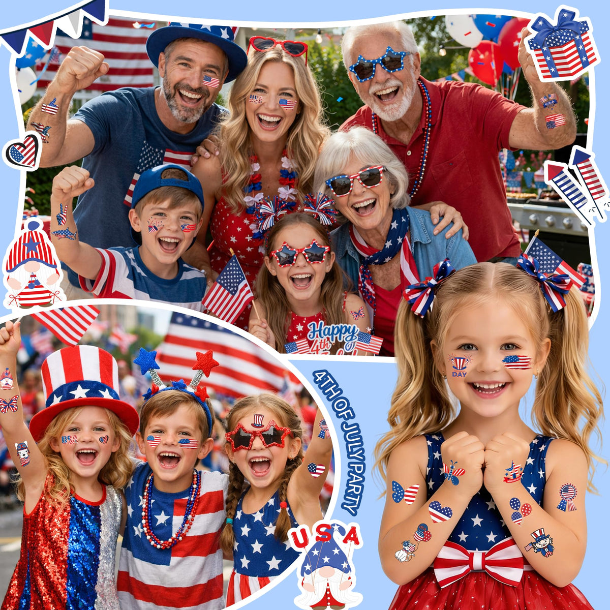 TATUWST eagle and fireworks detail emphasizing bold patriotic graphics