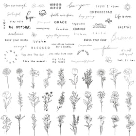 TATUWST front packaging showing 60-sheet temporary tattoo set, ideal for parties