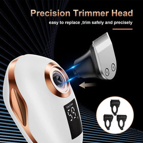 TAYAYO razor being used in shower demonstrating water-resistant convenient grooming