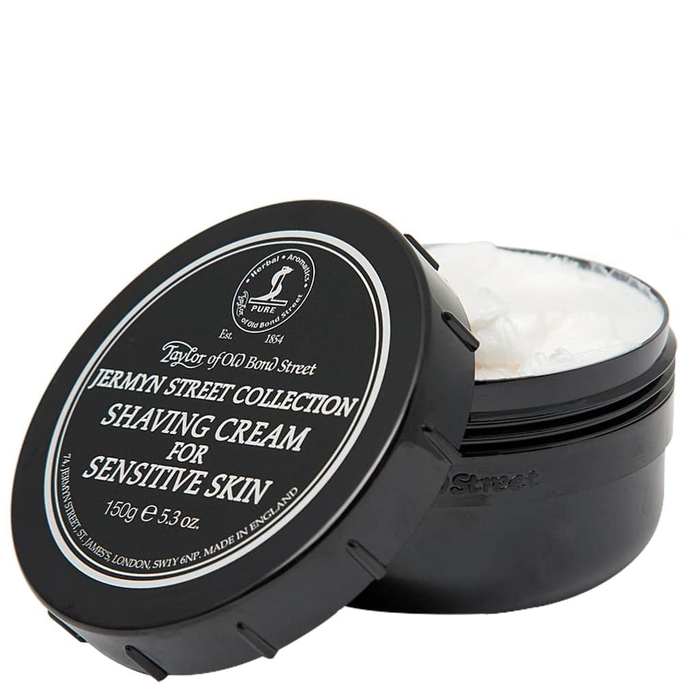 Taylor of Old Bond Street close-up of dense creamy lather on brush demonstrating cushion and smooth razor glide