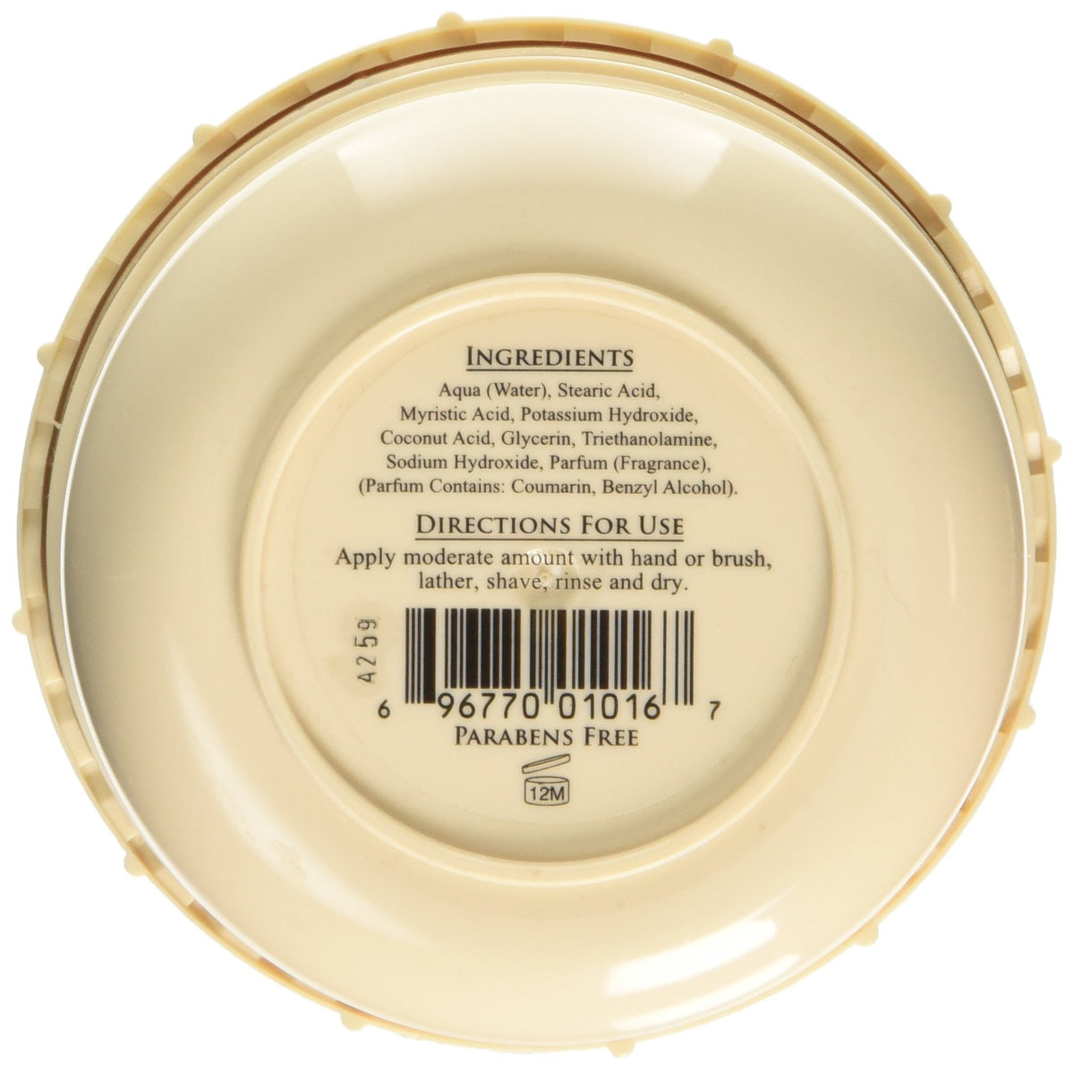 Taylor of Old Bond Street coconut shaving cream thick lather close-up highlighting creamy glide benefit