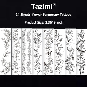 Tazimi tattoo on collarbone lifestyle image showcasing elegant body accent