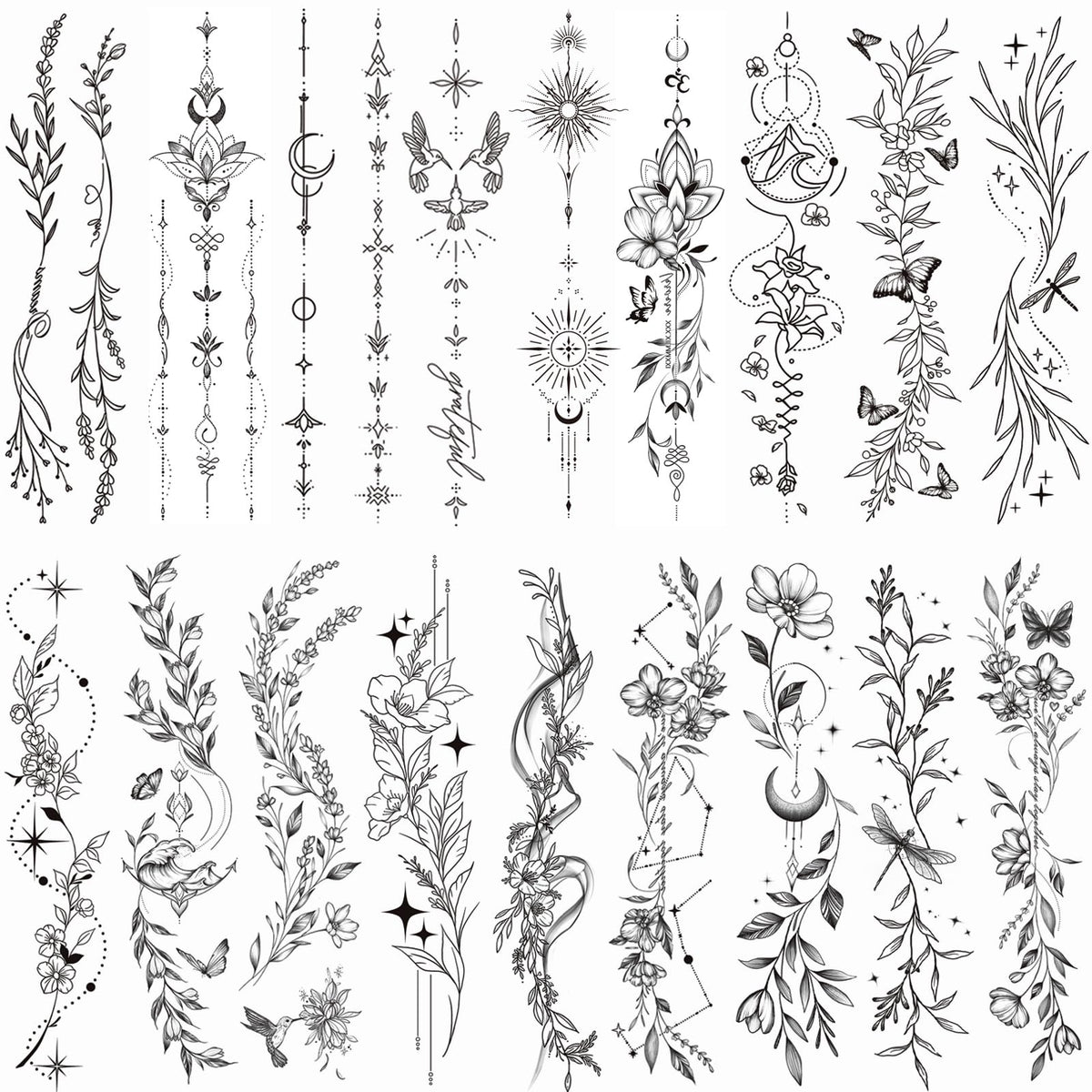 Tazimi front packaging showing 24 sheets and floral designs for easy choice