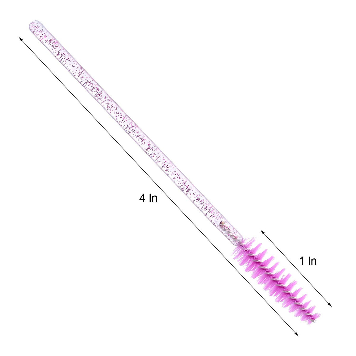 Tbestmax close-up of spoolie brush head showing soft firm bristles for precise lash separation