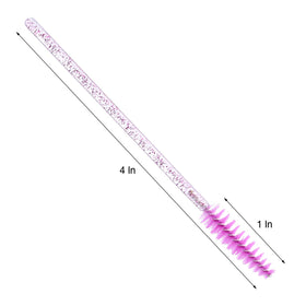 Tbestmax close-up of spoolie brush head showing soft firm bristles for precise lash separation