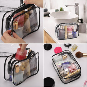 Tbestmax pouch placed inside a travel bag illustrating easy access on the go