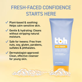 TBH chamomile and calendula botanicals emphasizing soothing ingredients