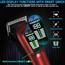 TCMKY clippers shown corded and cordless for uninterrupted use and charging