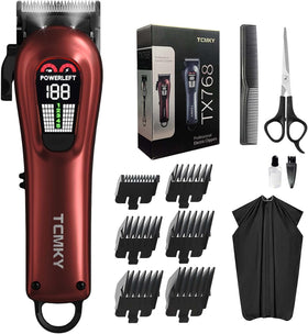 TCMKY front packaging showing red cordless corded kit and included accessories