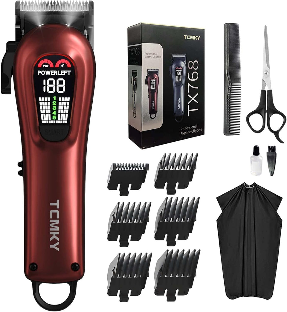 TCMKY front packaging showing red cordless corded kit and included accessories