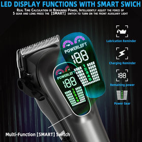 TCMKY in-use head trimming demonstrating built-in light for accurate edges
